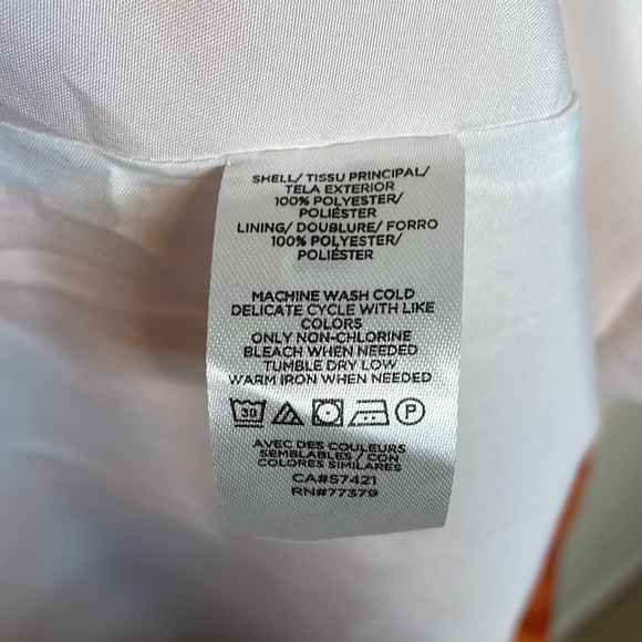 Ann Taylor Flutter Sleeve Tie Waist Watercolor Wrap Dress 2P - Picture 5 of 8